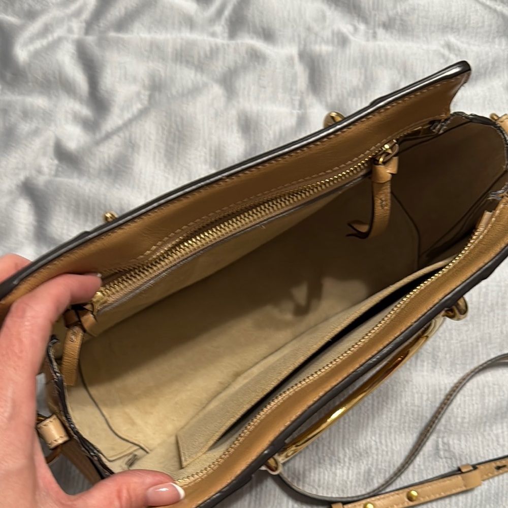 Chloe Pixie Medium Tan Leather Bag - Picture 7 of 11